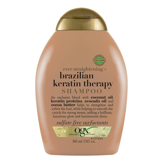 Shampoo Ogx Terapia De Keratina Brasileña 385ml