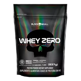Whey Zero 837g - Refil - Black Skull - Whey Protein Isolado
