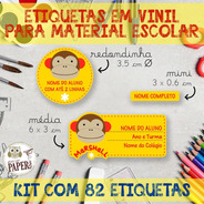 Kit Com 82 Etiquetas Escolares Em Vinil - Skip Hop =)