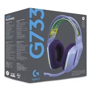 Audífonos Gamer Inalámbricos Logitech G Series G733 Lila Con Luz  Rgb Led