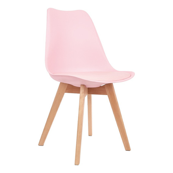 Silla de comedor Garden Life Tulip, estructura color rosa, 1 unidad