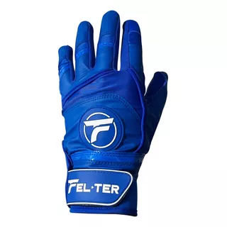 Guanteletas De Bateo Beisbol, Guante Adulto Azul, Premium.