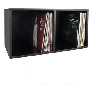 Rack O Mueble Cubos Dobles De Madera Para Discos De Vinilo