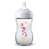 Mamadera Philips Avent Natural Scf070/21 260ml 1m+ Flamencos