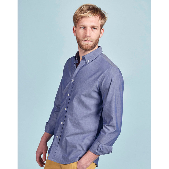 Camisa Fletcher, Hombre, Sport, Slim Fit, Marino, Equus