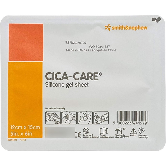 Cica-care Lámina Adhesiva De Gel De Silicona (12cm  X 15cm)