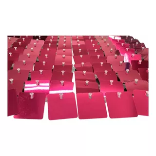 Shimmer Wall Panel Pared 9 Placas Trsp Fuxia Cubre 90x90 Cms