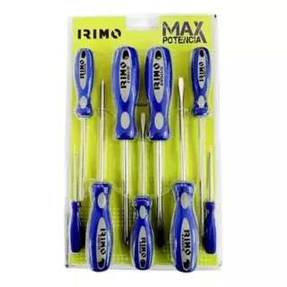 Set Juego 9 Destornilladores Irimo Max Phillips Plano Kit