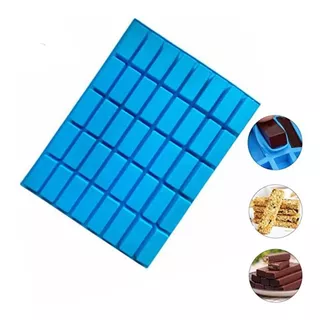 Molde Silicon Rectangulos  40 Chocolate Barritas Palanquetas