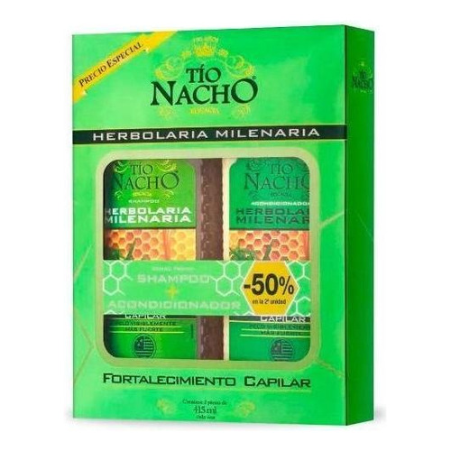 Shampoo Tio Nacho + Acondicionador Herbolaria Milenaria 415m