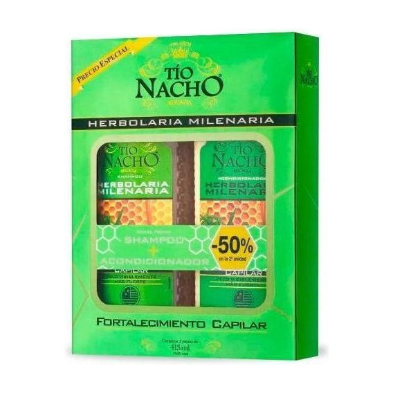 Shampoo Tio Nacho + Acondicionador Herbolaria Milenaria 415m