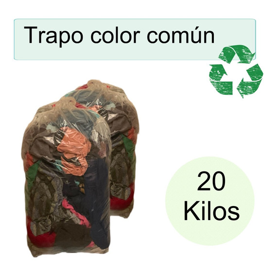 Trapo Limpieza Industrial Color Comun Absorcion Baja X 20 Kg