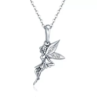 Collar Plata S925 Hada Campanita Fairy Charm By Roda