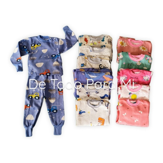 Pijama Para Bebés Y Niños, Afranelado Polar T1 A T14