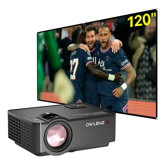 Proyector Sd150 Multimedia Owlenz 1080p + Ecran 120 Pulgadas