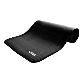 Colchonete Academia Tapete Yoga Pilates Azul 180x60 Liveup Cor Preto