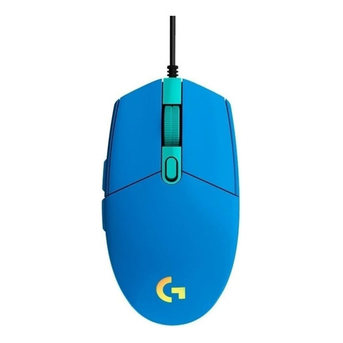 Mouse gamer de juego Logitech G  G Series Lightsync G203 azul