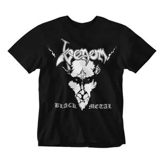 Camiseta Heavy Speed  Thrash Black Metal Venom C1