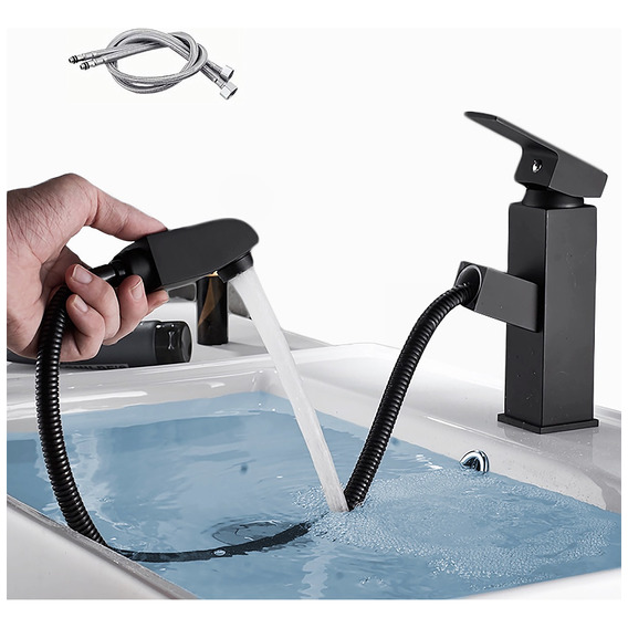 Llave De Lavabo Extracción Mezcladora Inoxidable Para Baño