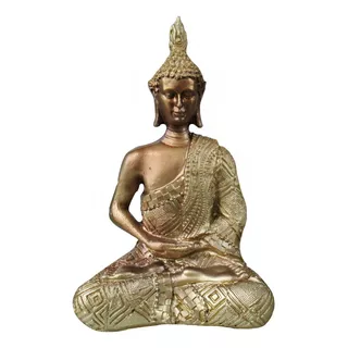 Estatua De Buda Para Decoración Zen Estatua De Buda Color Dorado
