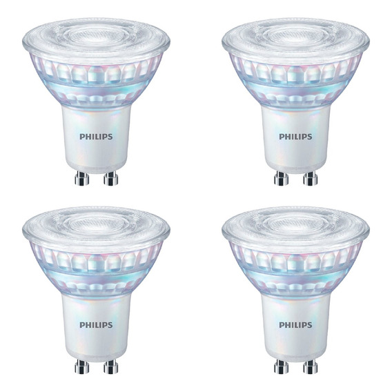 Lampara Led Dicroica Philips Gu10 Dimerizable 5w=65w Pack X4