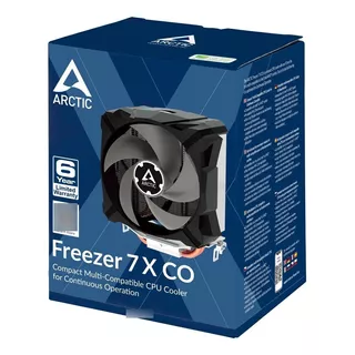 Cpu Cooler Arctic Freezer 7 X Co Pwm Silencioso Intel / Amd Led Color Black/black