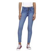 Pantalon Jeans Skinny Pretina Alta Lee Mujer 18m1