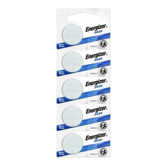 5 X Pilas Boton Cr2025 Energizer 2025 San Martin 