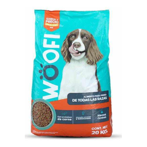 Alimento Woofi Croqueta Para Perro Adulto 20kg, 18%proteína