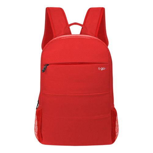 Mochila Urbana Nylon Reforzada Mujer Hombre Liviana Grande Color Rojo