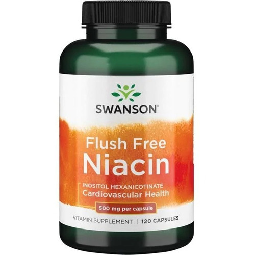 Niacina Niacin Flush Free 500mg 120cap Swanson Sabor Sin sabor