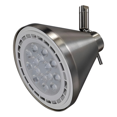 X10 Spot Cabezal Conico Acero Ar111 Apto Led Obra Riel Local