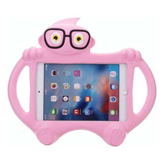 Funda Universal De Tablets De 10  De Goma Mostrito - Rosada