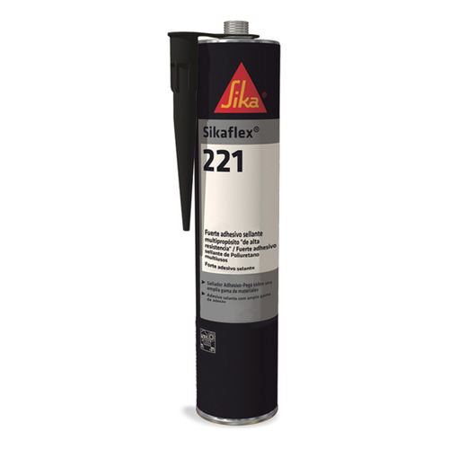 Sikaflex 221 Sellador Poliuretano Profesional Negro 300 Ml