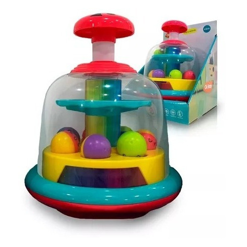 Juego Spin Ball Torbellino De Pelotitas Ok Baby Para Bebe Color Multicolor