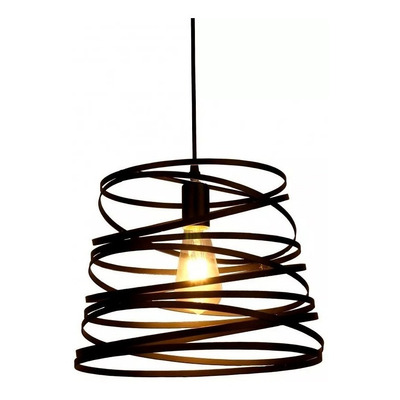 Lámparas Colgantes Modernas Twist Led Negro Cocina Lk