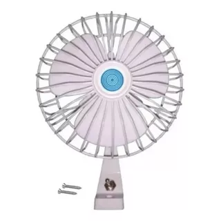 Ventilador Giratório Marinizado 12v Branco Lancha - Barco