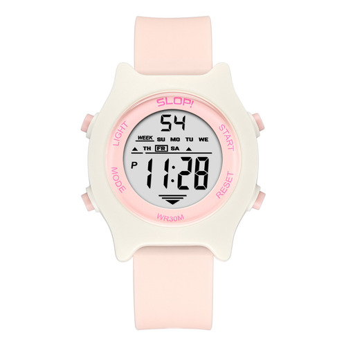 Reloj De Pulsera Iantil Slop Niño Niña Moda Correa Rosa