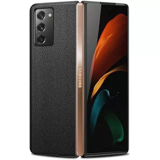 Capa Capinha Galaxy Z Fold 2 7.6 Leather Luxo Case Impacto