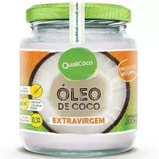 Óleo De Coco Extra Virgem 200ml Qualicoco
