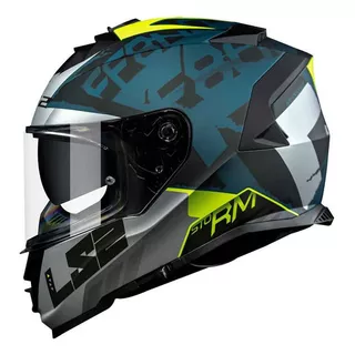 Capacete Ls2 Ff800 Storm Sprinter Sil Cobalt Preto Fosc 56/s Tamanho Do Capacete S - P 55 56