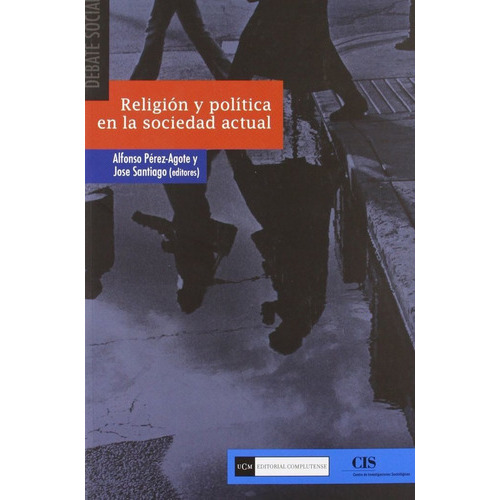 ReligiÃÂ³n y polÃÂtica en la sociedad actual, de Pérez-Agote Poveda, Alfonso. Editorial Complutense, S.A., tapa blanda en español