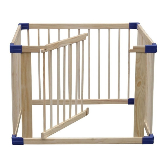 Corral Bebe Madera 4 Lados Altura 70 Cms. Marca Bebeco