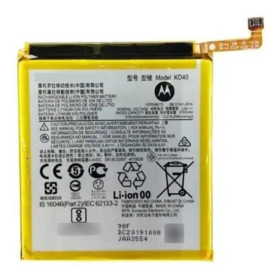 Bateria Para Motorola Moto G8 Plus Xt2019 Kd40 O