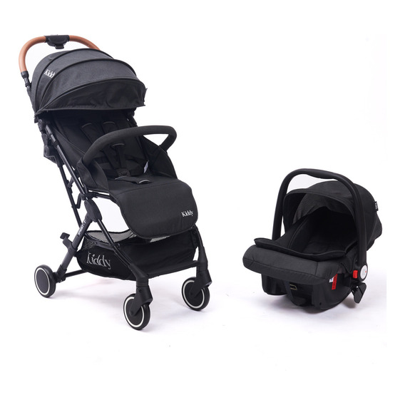 Coche Travel System Ultracompacto Sprint Kiddy Con Huevito Color Negro Color del chasis Negro