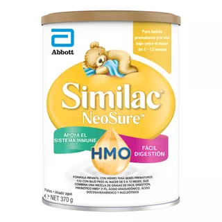 Leche De Fórmula En Polvo Sin Tacc Abbott Similac Neosure En Lata De 370g - 0  A 12 Meses