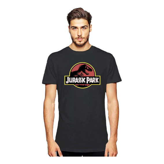 Polera Jurassic Park 100% Algodon Hombre/niño