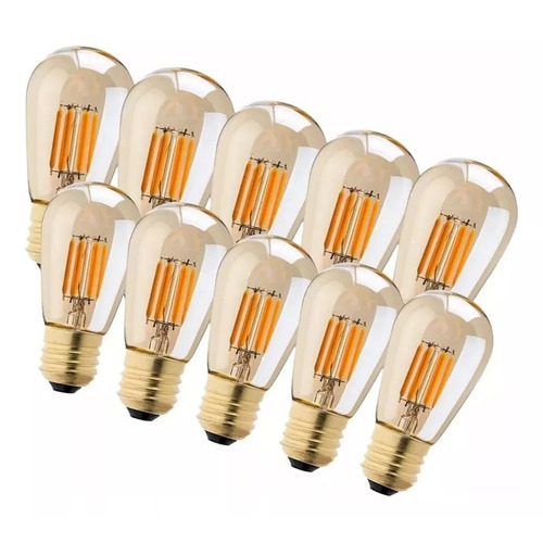 Ampolletas Vintage Luces Led Ampolleta E27 Vintage Led Luz Calida 4w (setx10)