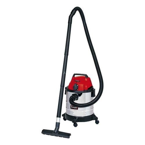 Aspiradora De Tacho Einhell 20l 1250w Polvo Liquido Ruedas Color Rojo/Plata