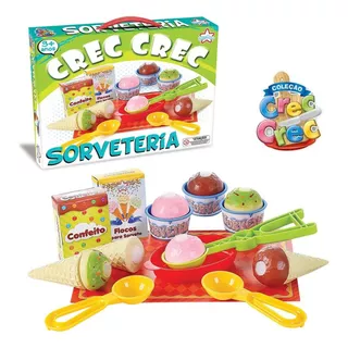 Brinquedo Sorveteria Crec Crec 20 Pç Menino/menina Big Star Cor Sorvete